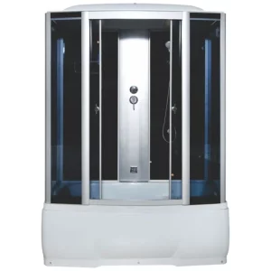 Душевая кабина Водный мир 150х85, Хром / Тонированное, Высокий поддон