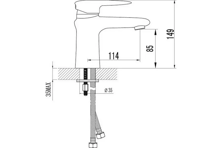 Смеситель для раковины Lemark Status LM4406C Смеситель для раковины Lemark Status LM4406C — изображение 2