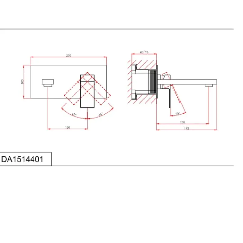 Смеситель встраиваемый D&K Bayern.Liszt Хром глянцевый DA1514401 Смеситель встраиваемый D&K Bayern.Liszt Хром глянцевый DA1514401 — изображение 2
