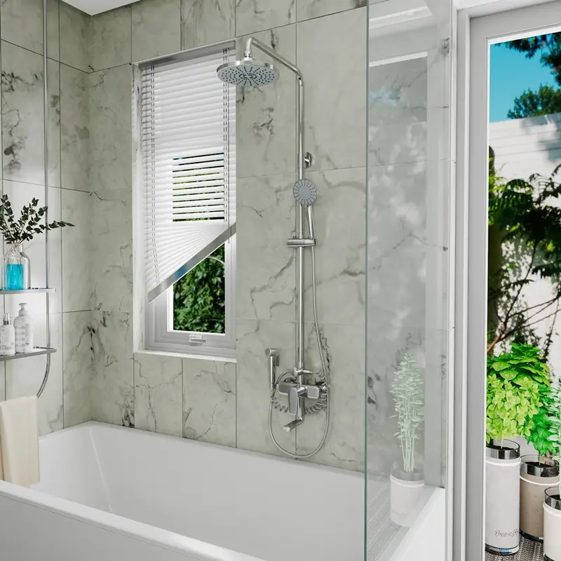 Душевая система D&K Bayern.Furth с гигиеническим душем Хром глянцевый DA1524701B18 Душевая система D&K Bayern.Furth с гигиеническим душем Хром глянцевый DA1524701B18 — изображение 2