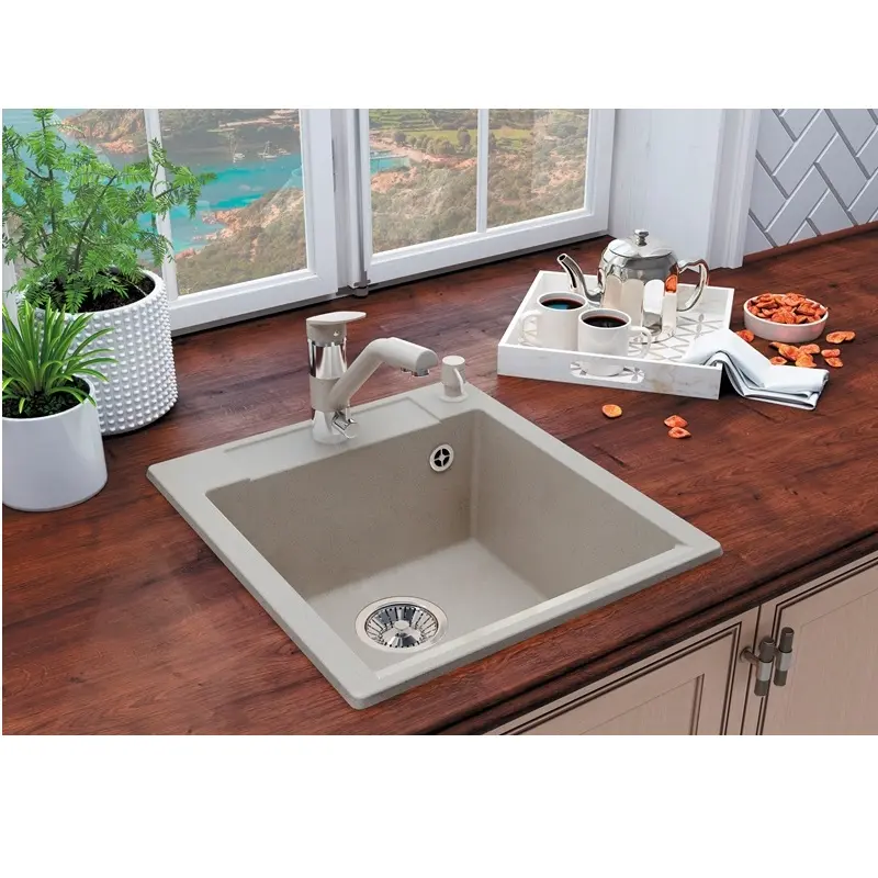 Мойка кухонная Polygran Argo 46 344669 Серый Мойка кухонная Polygran Argo 46 344669 Серый — изображение 2