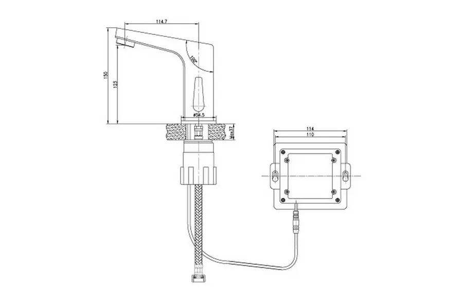 Смеситель для раковины Lemark Project Хром LM4655CE Смеситель для раковины Lemark Project Хром LM4655CE — изображение 2