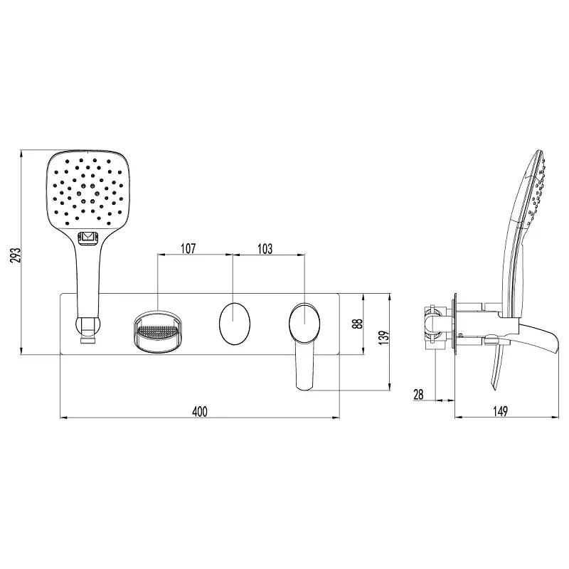 Смеситель встраиваемый Lemark Atlantiss LM3224C Хром Смеситель встраиваемый Lemark Atlantiss LM3224C Хром — изображение 3