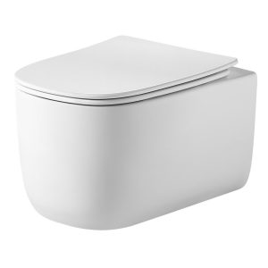 Унитаз подвесной Grossman Thin Rim с крышкой-сиденье Белый глянцевый GR-5605SQ Унитаз подвесной Grossman Thin Rim с крышкой-сиденье Белый глянцевый GR-5605SQ