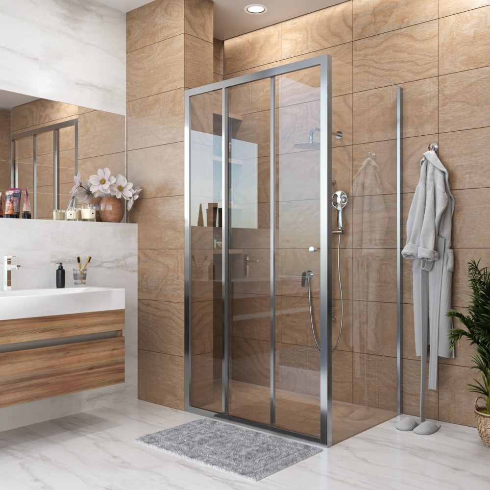 Душевая стенка Grossman Falcon 80 Хром / Прозрачное GR-P80Fa Душевая стенка Grossman Falcon 80 Хром / Прозрачное GR-P80Fa — изображение 2