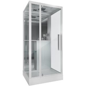 Душевая кабина Grossman Classic 100х90 Белый / Прозрачное GR166