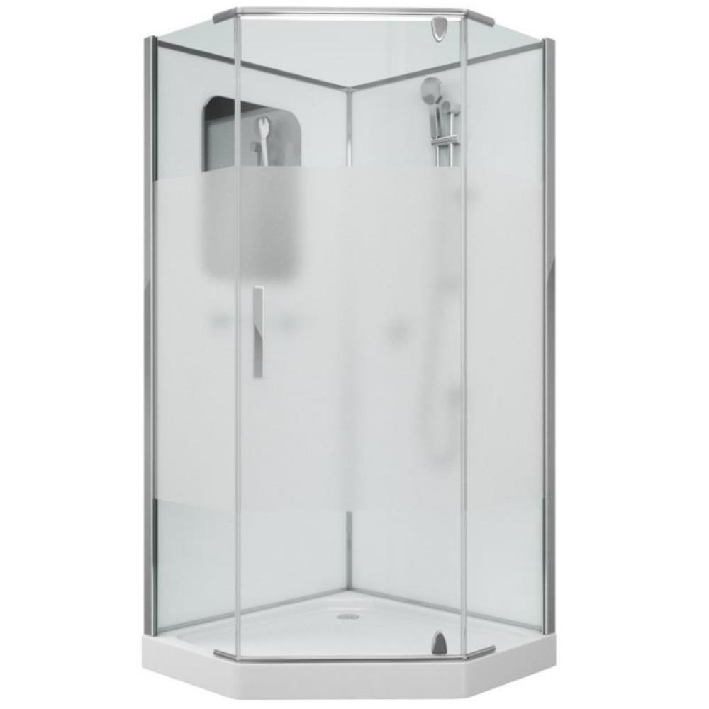 Душевая кабина Grossman Classic 100х100 Хром / Матовое GR170D Душевая кабина Grossman Classic 100х100 Хром / Матовое GR170D