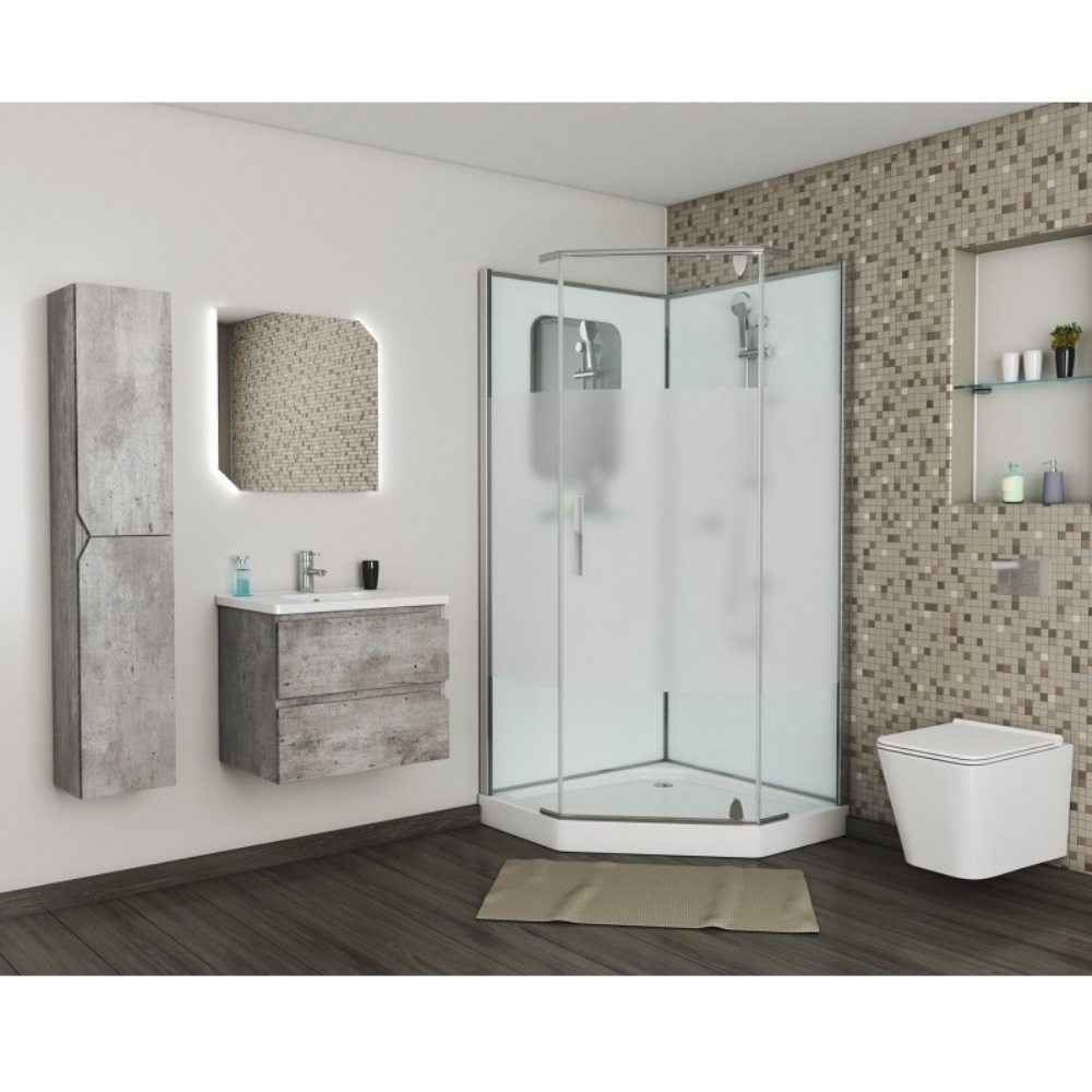 Душевая кабина Grossman Classic 100х100 Хром / Матовое GR170D Душевая кабина Grossman Classic 100х100 Хром / Матовое GR170D — изображение 2