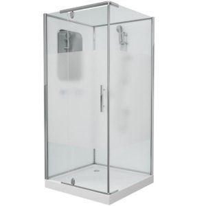 Душевая кабина Grossman Classic 100х100 Хром / Матовое GR170QL