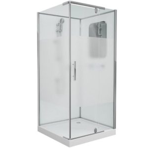 Душевая кабина Grossman Classic 100х100 Хром / Матовое GR170QR
