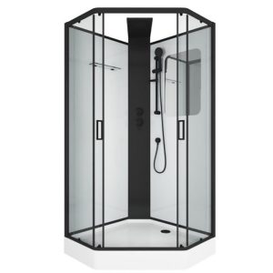 Душевая кабина Grossman Elegans 100х100 Черный / Прозрачное GR250D