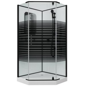 Душевая кабина Grossman Classic 100х100 Черный / С узором GR270D