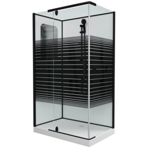 Душевая кабина Grossman Classic 120х80 Черный / С узором GR272QL