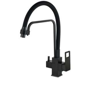 Смеситель для кухни Haiba HB615-7 Черный матовый HB76615-7