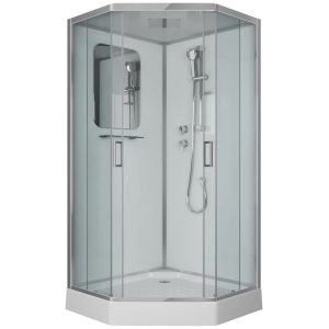 Душевая кабина Niagara Premium 100х100 Хром / Прозрачное NG-6002-01D