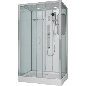 Душевая кабина Niagara Premium 120х80 левая Хром / Прозрачное NG-6012-01GQL