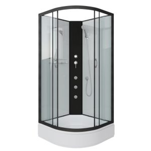 Душевая кабина Niagara Classic 100х100 Черный / Прозрачное NG-6702-14BKG