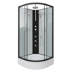 Душевая кабина Niagara Classic 100х100 Черный / Прозрачное NG-6702-14BKTG