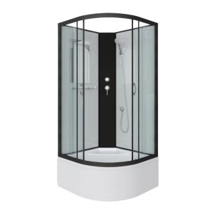 Душевая кабина Niagara Classic 90х90 Черный / Прозрачное NG-6708-14BK