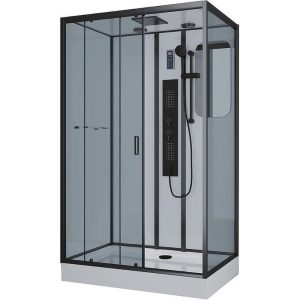 Душевая кабина Niagara Premium 80х120 левая Черный / Тонированное NG-6912-01GQLBLACK