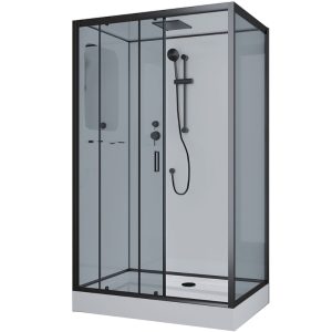 Душевая кабина Niagara Premium 80х120 левая Черный / Тонированное NG-6912-01QLBLACK