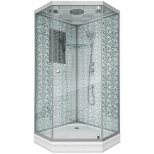 Душевая кабина Niagara Luxe 90х90 Хром / Прозрачное NG-7701DW