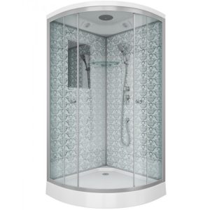 Душевая кабина Niagara Luxe 100х100 Хром / Прозрачное NG-7702W