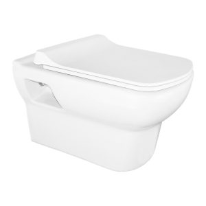 Унитаз подвесной Turavit Plaza с сиденьем Белый PLZ1710+0419