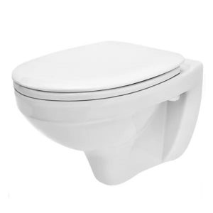 Унитаз подвесной Cersanit Delfi сиденье термопласт с микролифтом Белый глянцевый S-MZ-DELFI-PL