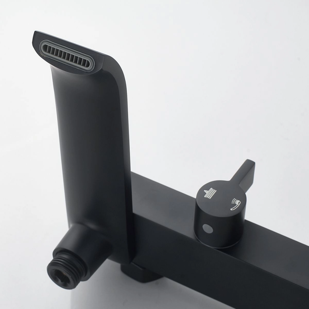 Душевая система Shevanik S40 с изливом Черный матовый S4036H Душевая система Shevanik S40 с изливом Черный матовый S4036H — изображение 3