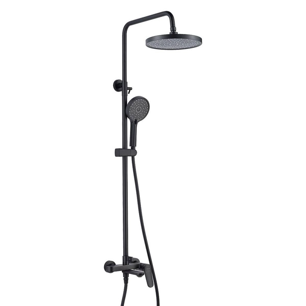 Душевая система Shevanik S43 с изливом Черный матовый S4336H Душевая система Shevanik S43 с изливом Черный матовый S4336H