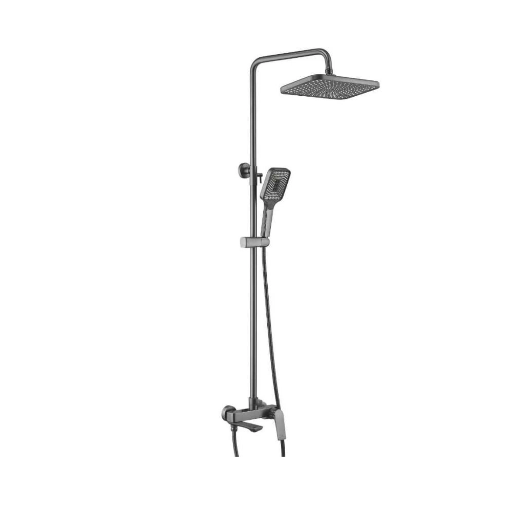 Душевая система Shevanik S91 с изливом Оружейная сталь S9136T Душевая система Shevanik S91 с изливом Оружейная сталь S9136T