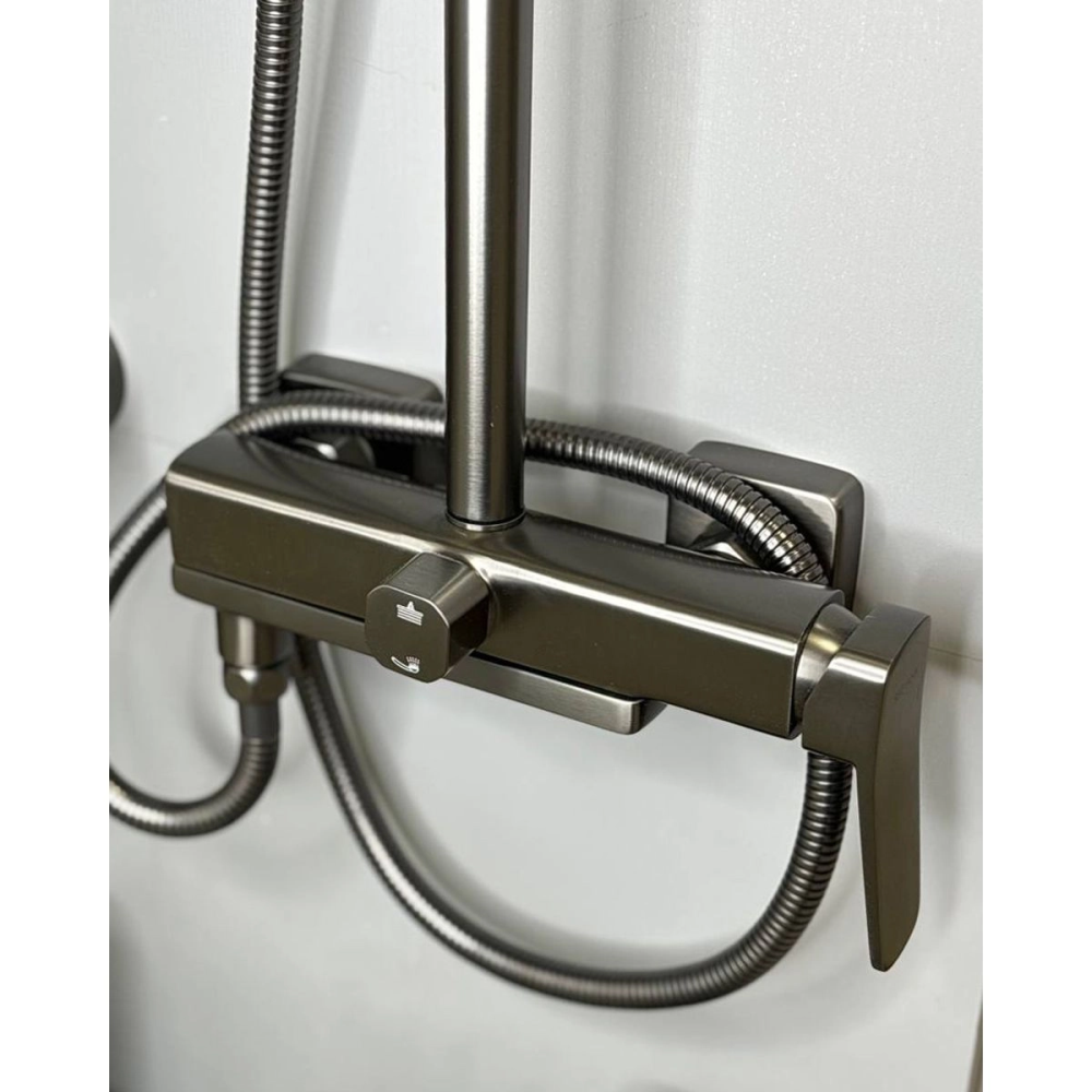 Душевая система Shevanik S91 с изливом Оружейная сталь S9136T Душевая система Shevanik S91 с изливом Оружейная сталь S9136T — изображение 2