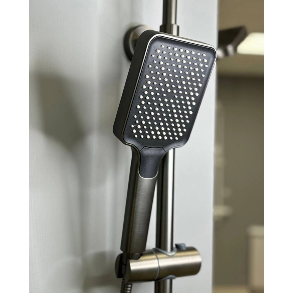 Душевая система Shevanik S91 с изливом Оружейная сталь S9136T Душевая система Shevanik S91 с изливом Оружейная сталь S9136T — изображение 4