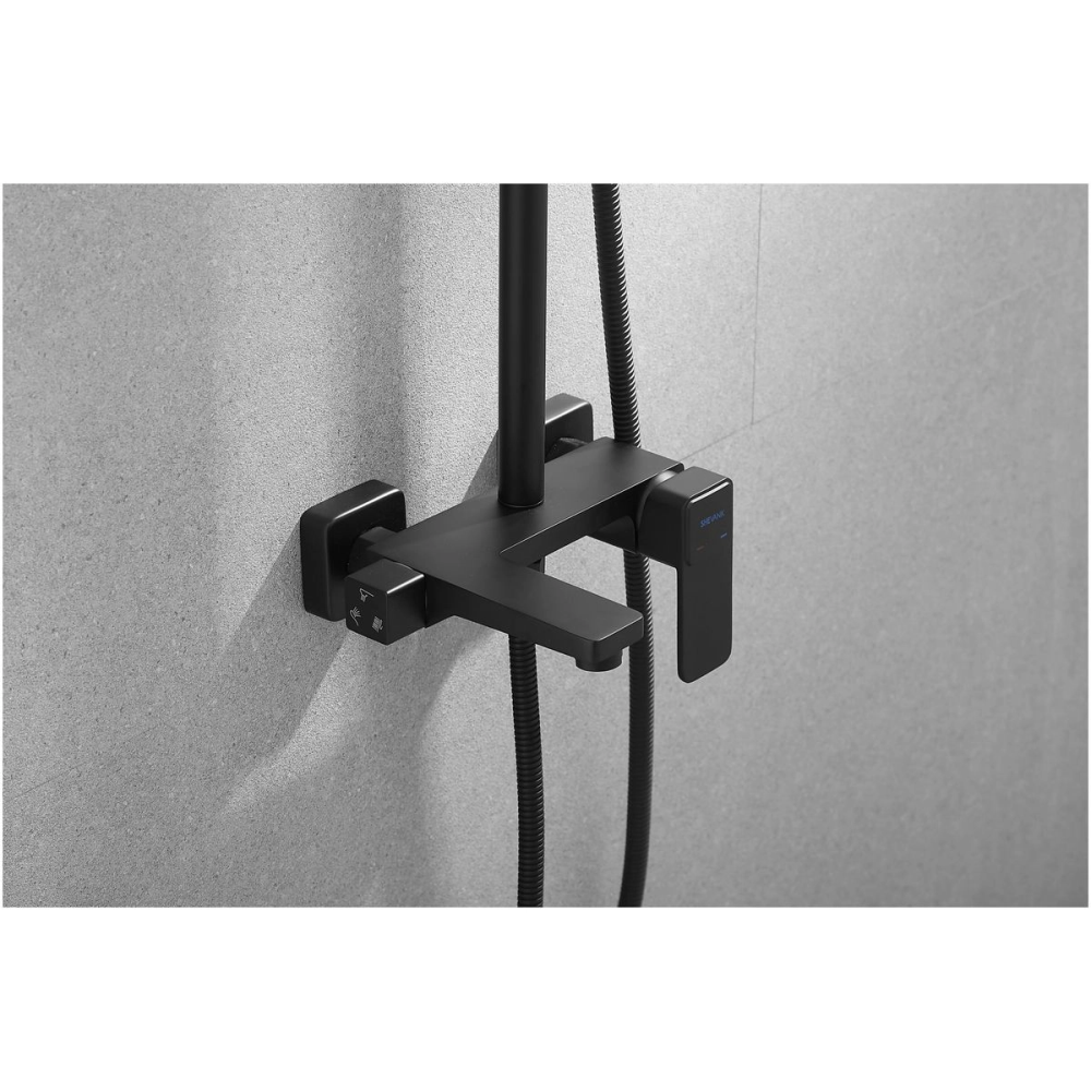 Душевая система Shevanik S97 с изливом Черный матовый S9736H Душевая система Shevanik S97 с изливом Черный матовый S9736H — изображение 4