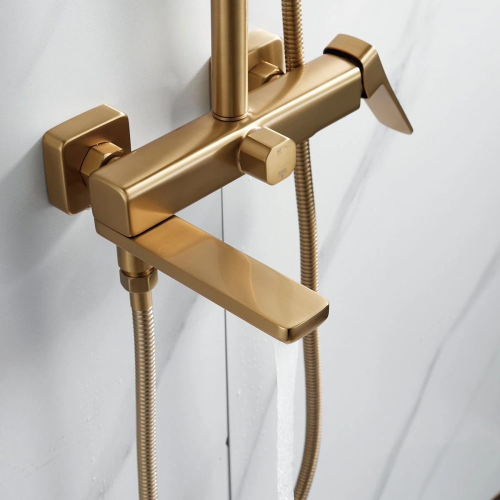 Душевая система Shevanik S99 с изливом Золото матовое S9936G Душевая система Shevanik S99 с изливом Золото матовое S9936G — изображение 6