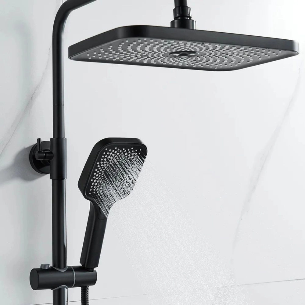 Душевая система Shevanik с изливом Черный матовый S9936H Душевая система Shevanik с изливом Черный матовый S9936H — изображение 3