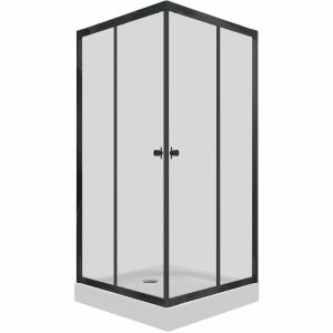 Душевой уголок Triton Вента 80х80 Черный / Прозрачное Щ0000057853