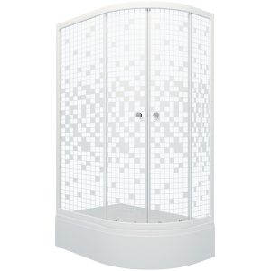 Душевой уголок Triton Коралл 120х80 Белый / С узором Щ0000061782 Душевой уголок Triton Коралл 120х80 Белый / С узором Щ0000061782