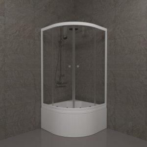 Душевой уголок Triton Ультра 90х90 с поддоном Б Белый / Прозрачное Щ0000061800