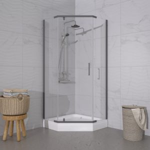 Душевой уголок Triton Дека 90х90 с поддоном А Графит / Прозрачное Щ0000073925 Душевой уголок Triton Дека 90х90 с поддоном А Графит / Прозрачное Щ0000073925