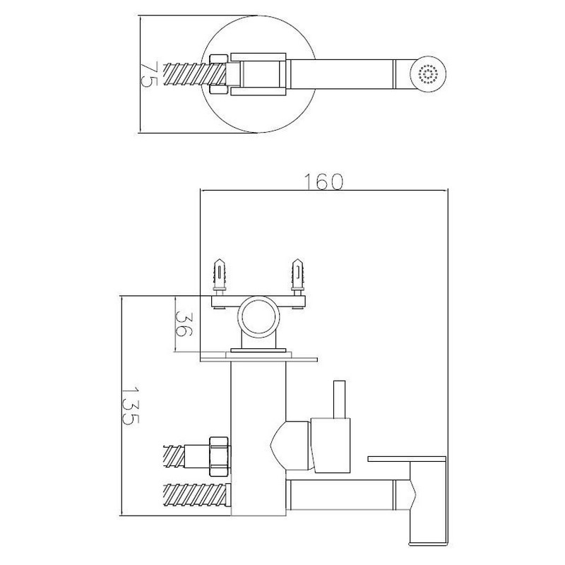 Душ гигиенический Esko SMH Хром глянцевый SMH05 Душ гигиенический Esko SMH Хром глянцевый SMH05 — изображение 2