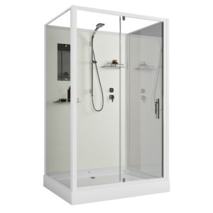 Душевая кабина Niagara Standart 80х100 Белый / Прозрачное ST100/80/15Q/BK