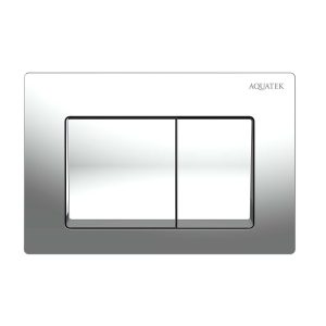 Клавиша смыва Aquatek Small для инсталляции с верхней кнопкой Хром глянцевый TDI-0000005
