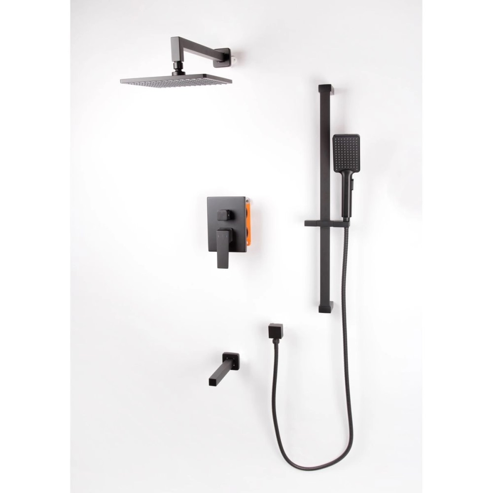 Душевая встройка Rush Thira с изливом Черный матовый TR3635-60Black Душевая встройка Rush Thira с изливом Черный матовый TR3635-60Black — изображение 3