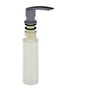 Дозатор для жидких моющий средств Ulgran Quartz UQ-02 Бетон UQ-02-05