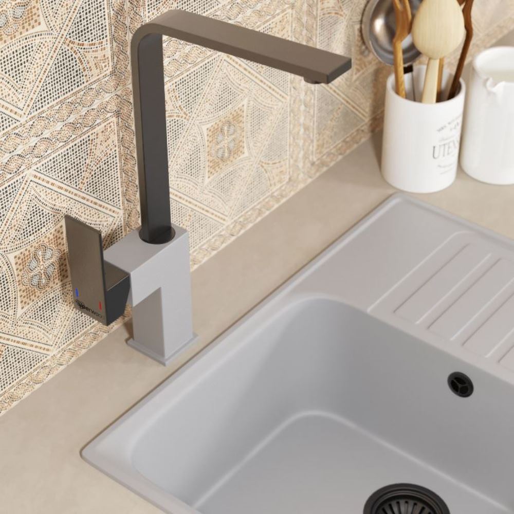 Смеситель для кухни Uperwood UPD-002 Вороненая сталь / Туман UPD-002-06 Смеситель для кухни Uperwood UPD-002 Вороненая сталь / Туман UPD-002-06 — изображение 3