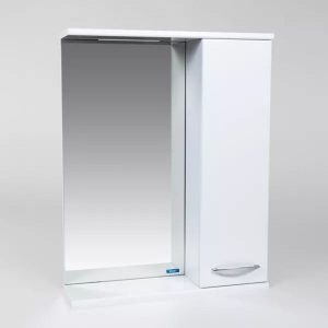 Шкаф зеркальный Viant Прага 55 правый Белый VPRA55-ZSHR