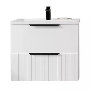 Тумба подвесная Viant Сицилия 80 с раковиной Moduo Белый VSIC80MDBEL-T2YP