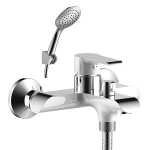 Смеситель для ванны Rossinka W35 Хром / Белый W35-31